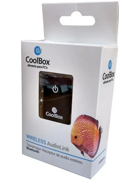 Coolbox COO-BTALINK Transmisor Inalámbrico Bluetooth 5.0 Negro
