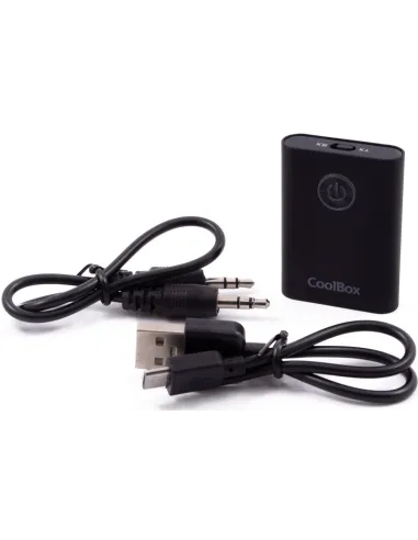 Coolbox COO-BTALINK Transmisor Inalámbrico Bluetooth 5.0 Negro