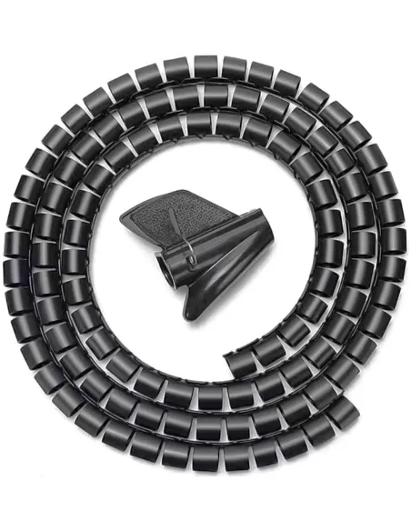 Aisens A151-0406 Organizador de Cable en Espiral 3M Negro