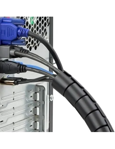 Aisens A151-0406 Organizador de Cable en Espiral 3M Negro