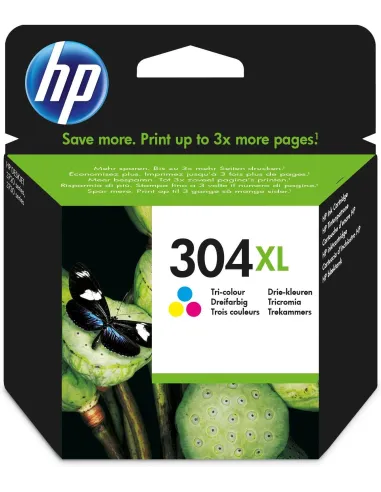 HP 304 XL Cartucho de Tinta Tricolor Cian/Magenta/Amarillo