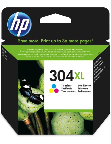 HP 304 XL Cartucho de Tinta Tricolor Cian/Magenta/Amarillo
