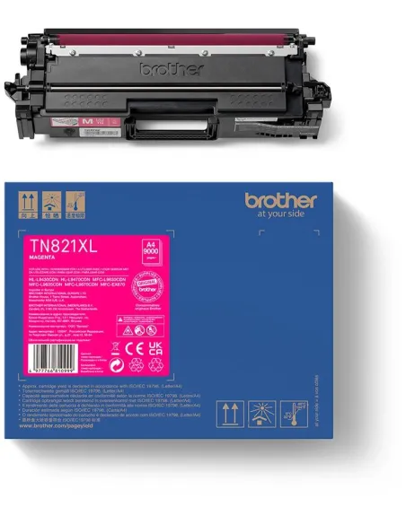 Brother TN821XLM Cartucho Tóner Magenta