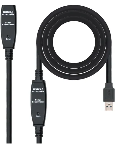 Nanocable 10.01.0312 Prolongador Amplificado USB 3.0 A/M-A/H 10m
