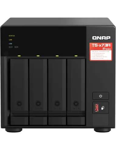 QNAP TS-473A-SW5T NAS 4 Bahías + Switch QSW-1105-5T 5 Puertos RJ-45