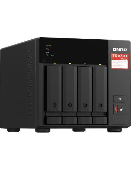 QNAP TS-473A-SW5T NAS 4 Bahías + Switch QSW-1105-5T 5 Puertos RJ-45