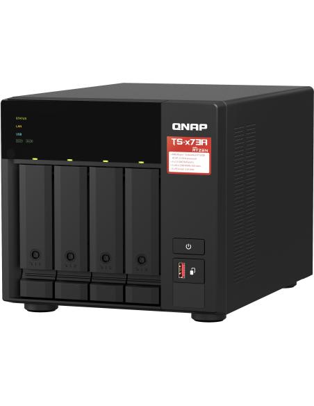 QNAP TS-473A-SW5T NAS 4 Bahías + Switch QSW-1105-5T 5 Puertos RJ-45