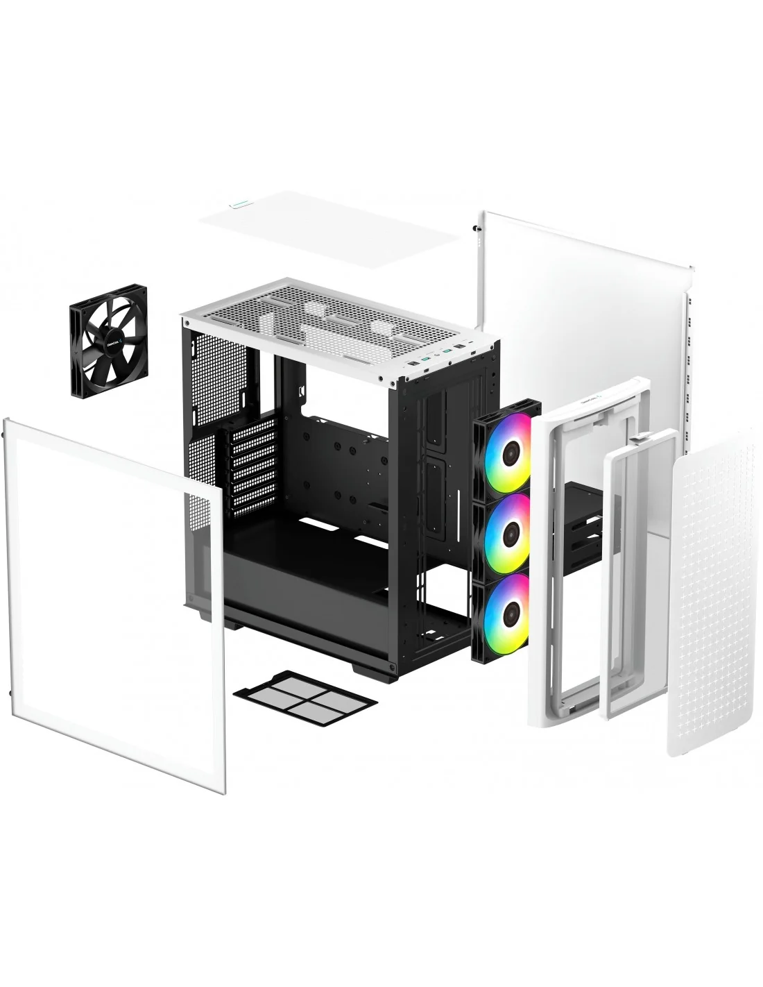 DeepCool CK560 WH Cristal Templado ARGB USB 3.1 Blanca