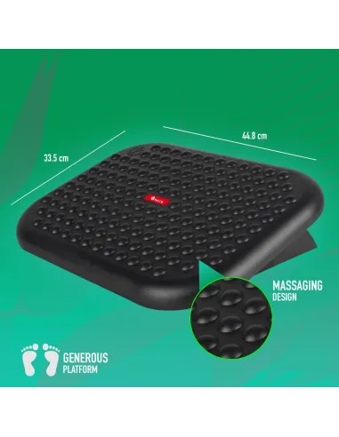 NGS Footnest Reposapiés Ergonómico Negro
