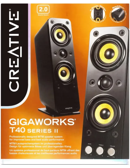 Creative GigaWorks T40 Series II Altavoces Negro