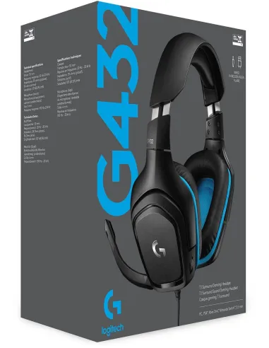 Logitech G432 Auriculares Gaming 7.1 Negro