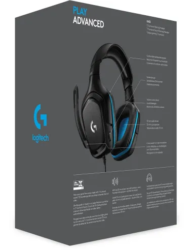 Logitech G432 Auriculares Gaming 7.1 Negro