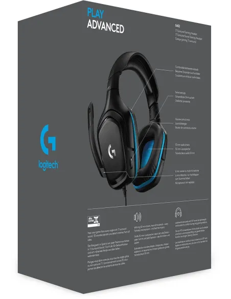 Logitech G432 Auriculares Gaming 7.1 Negro