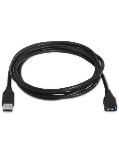 Aisens A105-0041 Cable USB USB-A a USB-A Macho/Hembra 1 m Negro