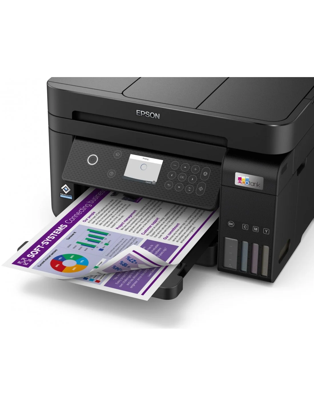 Epson EcoTank ET-3850 Impresora de Tinta Multifunción Color Wifi Negra