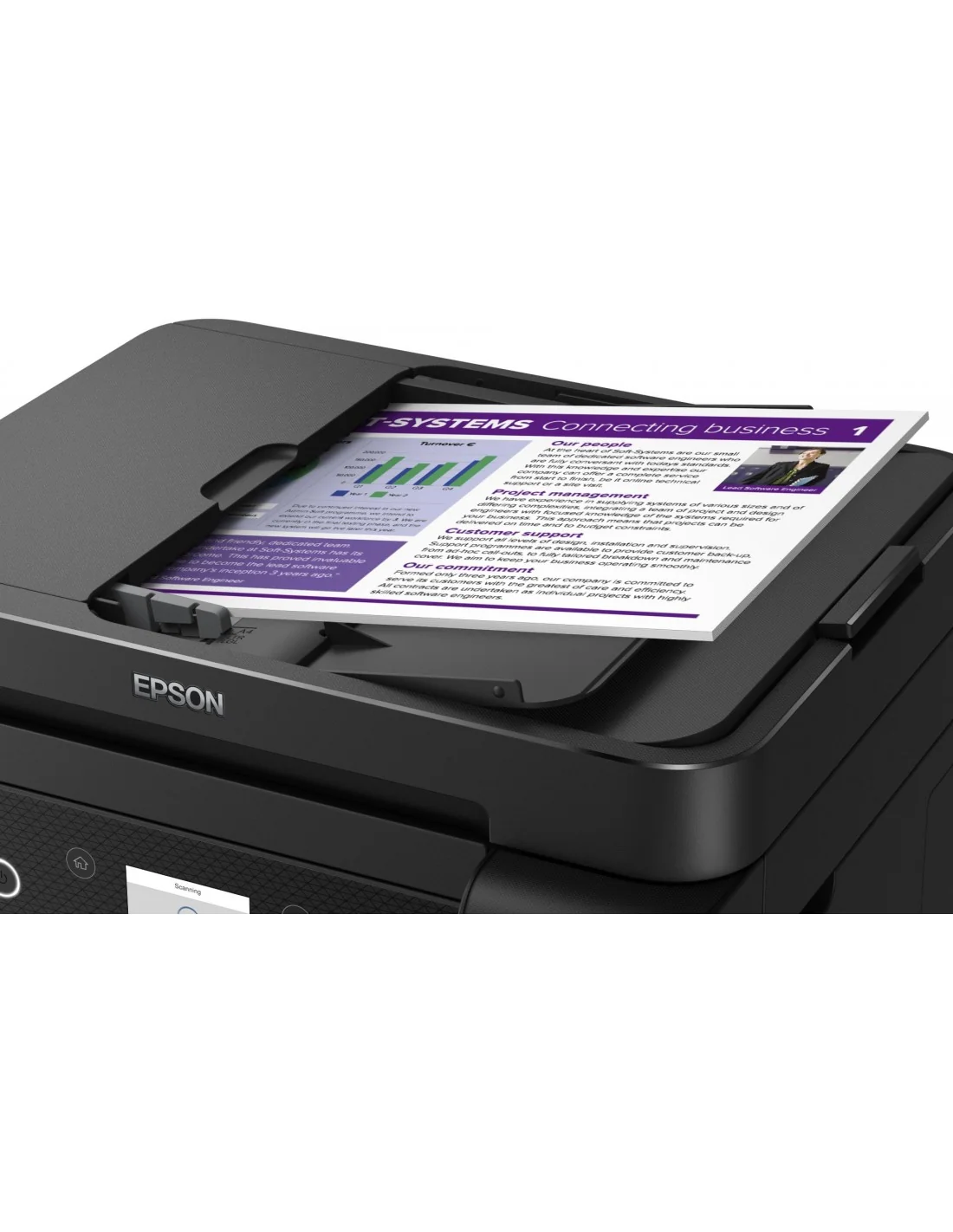 Epson EcoTank ET-3850 Impresora de Tinta Multifunción Color Wifi Negra