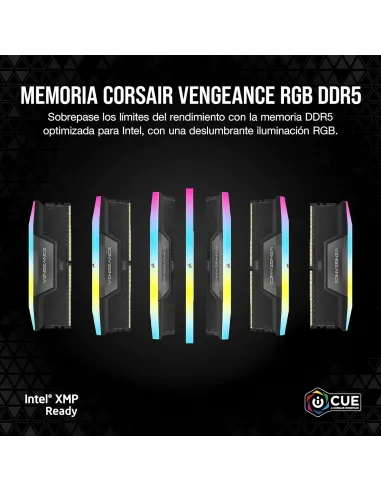 Corsair Vengeance RGB CMH64GX5M2B6000C30 DDR5 6000MHz 64GB (2x32GB) CL30 Negras