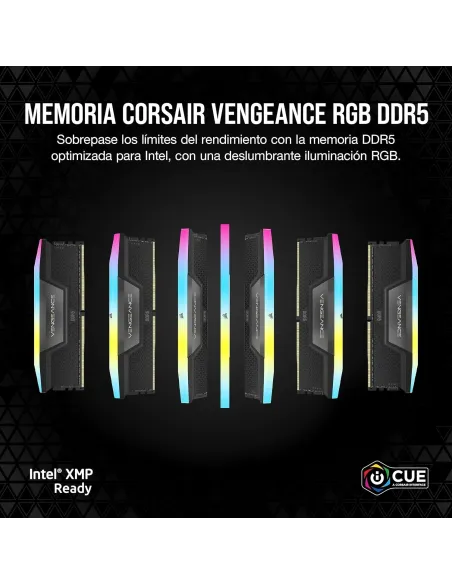 Corsair Vengeance RGB CMH64GX5M2B6000C30 DDR5 6000MHz 64GB (2x32GB) CL30 Negras