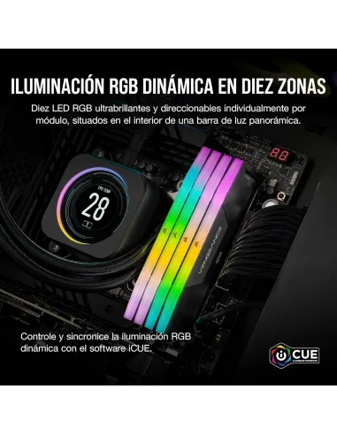 Corsair Vengeance RGB CMH64GX5M2B6000C30 DDR5 6000MHz 64GB (2x32GB) CL30 Negras