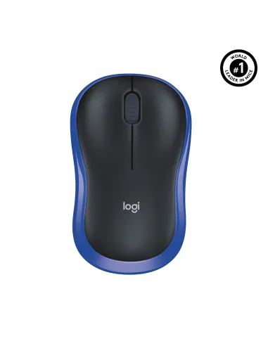 Logitech M185 Ratón Inalámbrico 1000DPI Azul