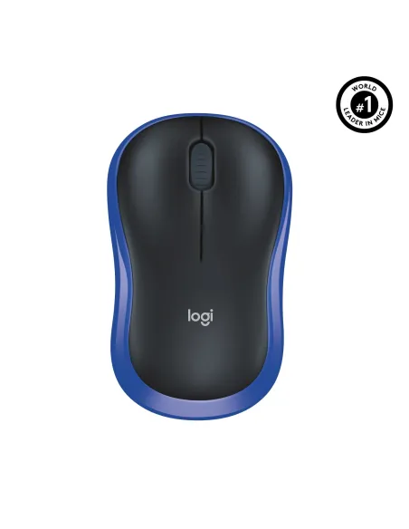 Logitech M185 Ratón Inalámbrico 1000DPI Azul