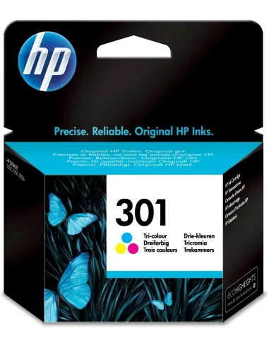 HP 301 Cartucho de Tinta Tricolor Cian/Magenta/Amarillo