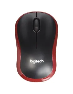 Logitech M185 Ratón Inalámbrico 1000DPI Rojo-FTRRIN0141