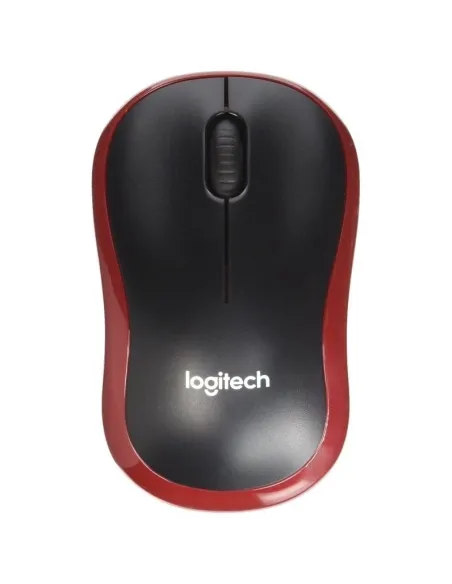 Logitech M185 Ratón Inalámbrico 1000DPI Rojo
