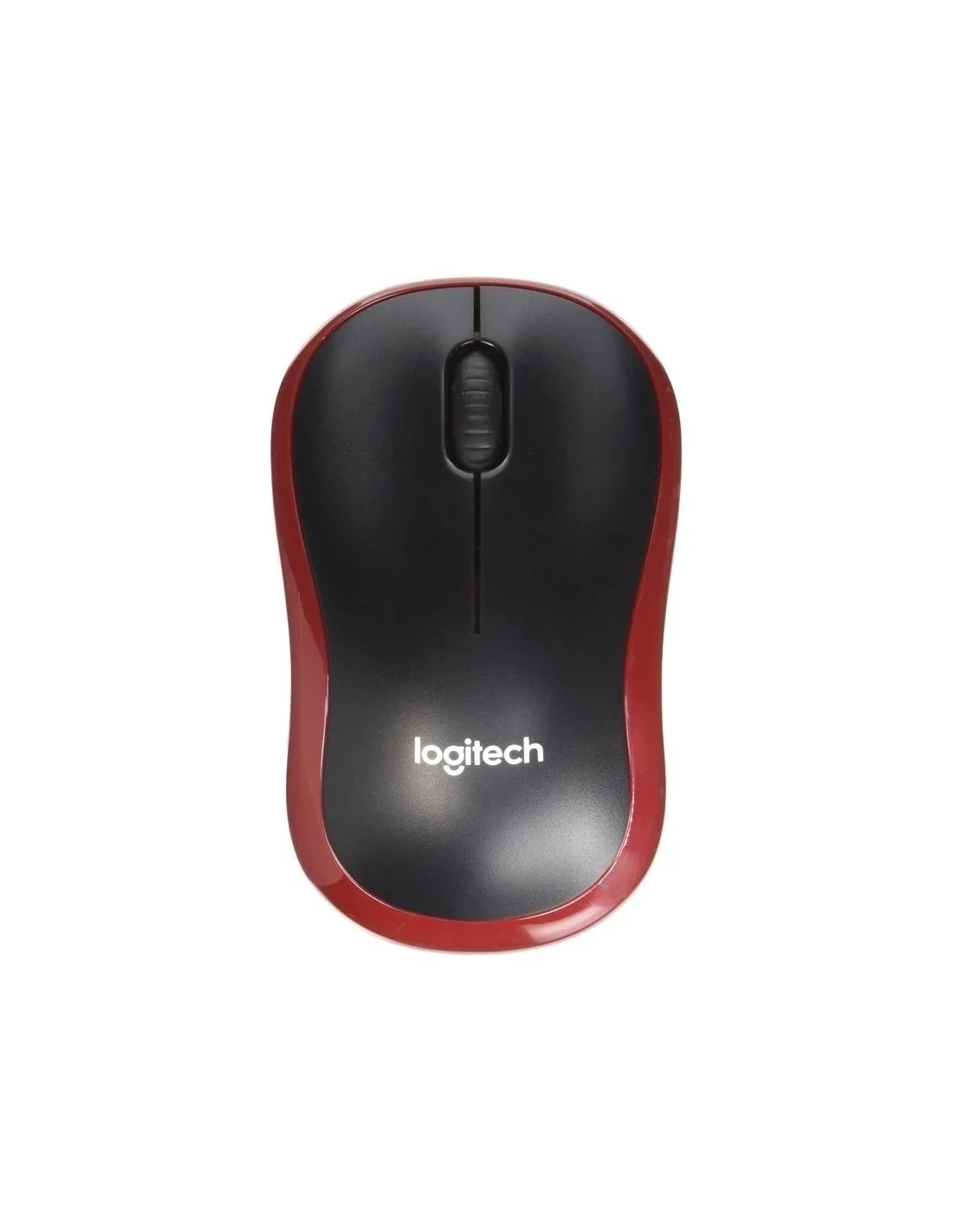 Logitech M185 Ratón Inalámbrico 1000DPI Rojo