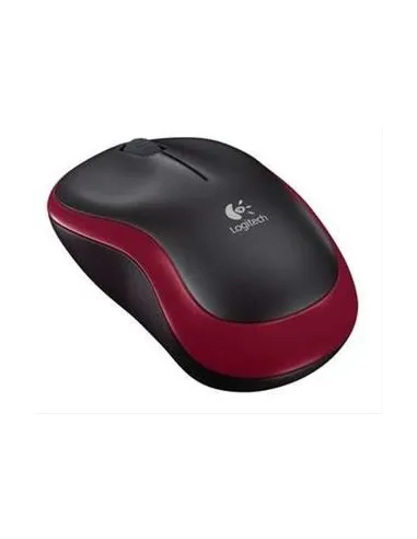 Logitech M185 Ratón Inalámbrico 1000DPI Rojo