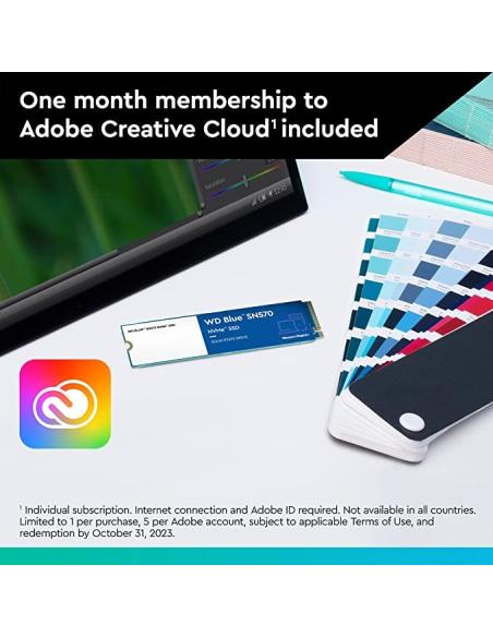 Western Digital Blue SN570 SSD 256GB M.2 PCIe Gen3 x4 NVMe