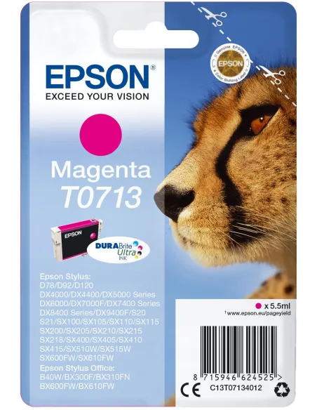Epson T0713 Cartucho de Tinta Magenta