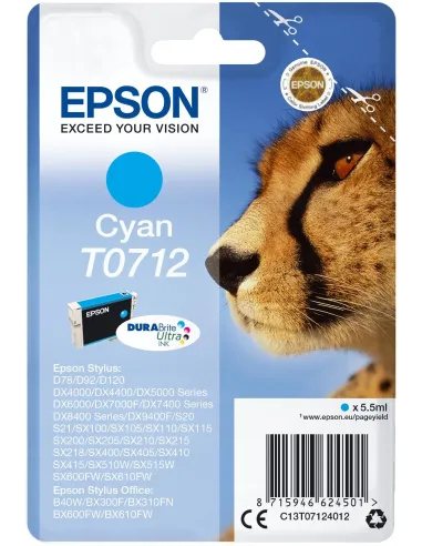Epson T0712 Cartucho de Tinta Cian