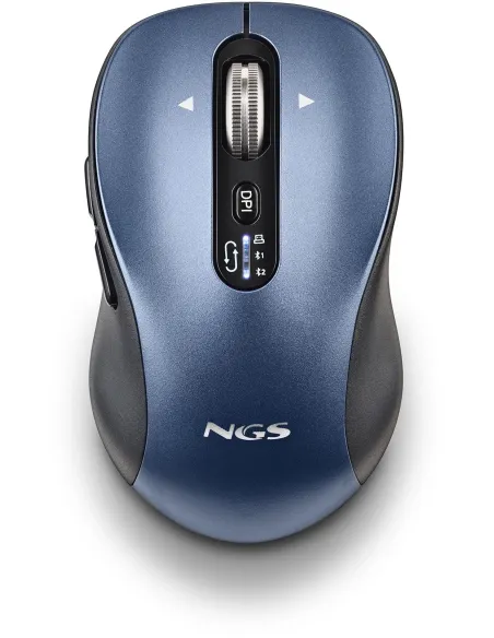 NGS INFINITY-RB Ratón Inalámbrico Recargable 3200DPI Azul