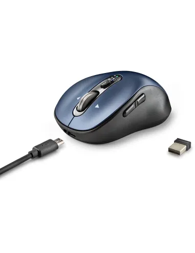 NGS INFINITY-RB Ratón Inalámbrico Recargable 3200DPI Azul