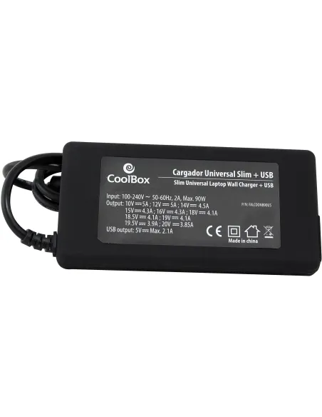 Coolbox FALCOONB90US Cargador de Portátil Universal Negro