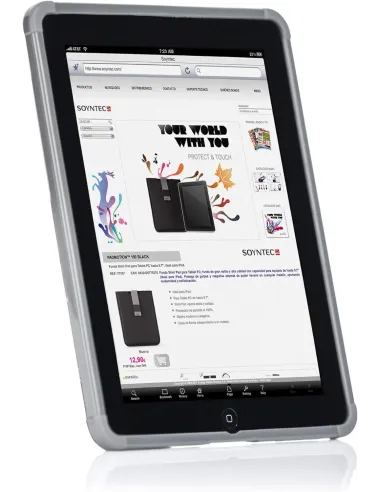 Soyntec PADMOTION 400 Funda Protectora Termoplástica para iPad 9.7" Gris Oscuro