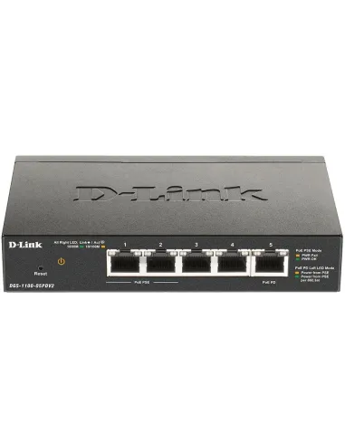 D-Link DGS-1100-05PDV2 Switch Gestionado 5 Puertos RJ45 Gigabit PoE