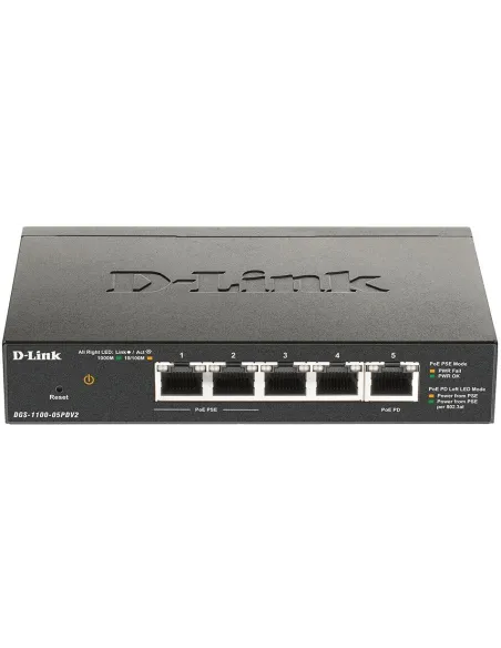 D-Link DGS-1100-05PDV2 Switch Gestionado 5 Puertos RJ45 Gigabit PoE