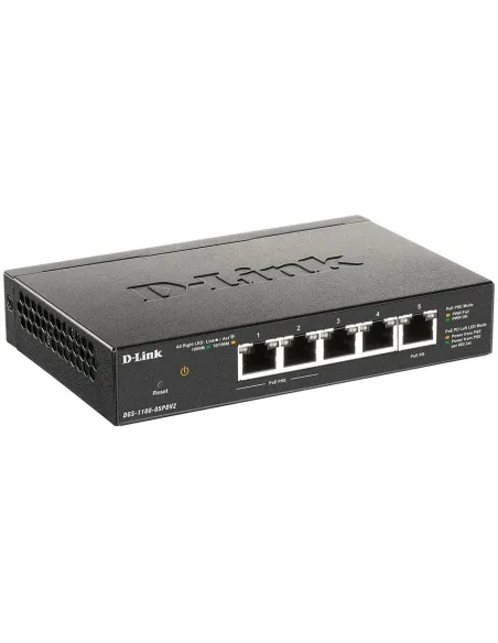 D-Link DGS-1100-05PDV2 Switch Gestionado 5 Puertos RJ45 Gigabit PoE
