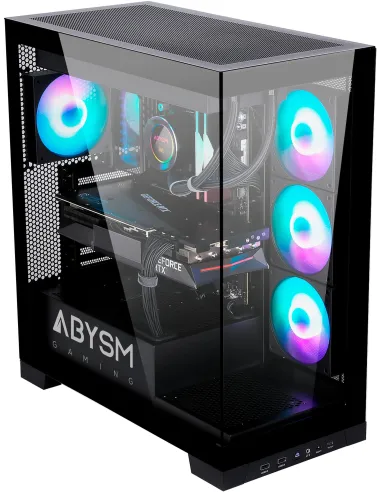 Abysm Gaming Danube Sava H500 Black Caja Cristal Templado USB 3.0 ARGB Negra