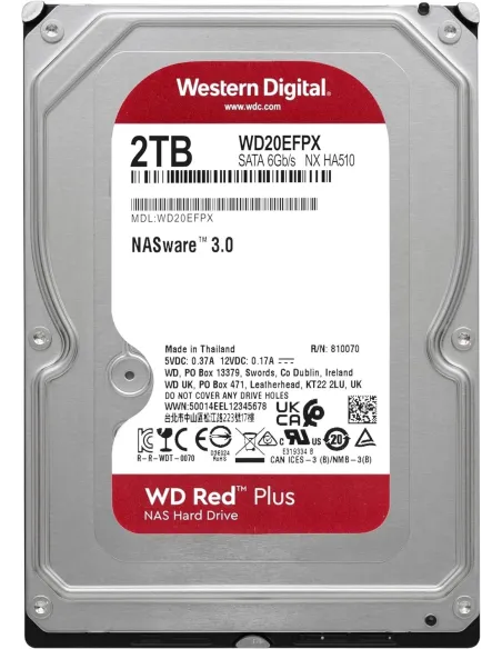 Western Digital Red Plus NAS 2TB 3.5" SATA 3
