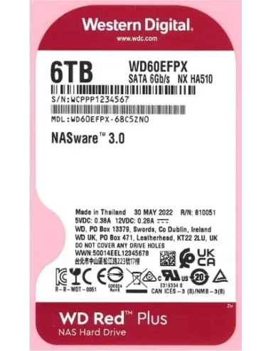Western Digital Red Plus NAS 6TB 3.5" SATA3