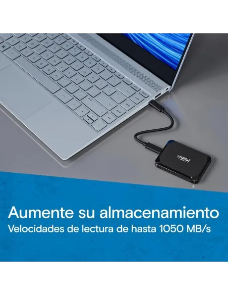 Crucial X9 Disco Duro Externo SSD 4TB USB-C 3.2 Gen 2 (3.1 Gen 2) Negro