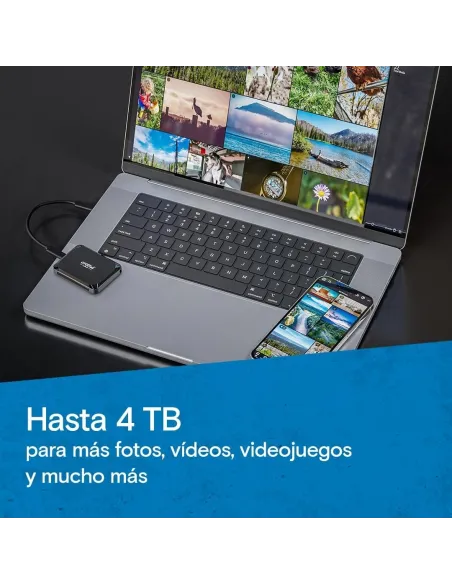 Crucial X9 Disco Duro Externo SSD 4TB USB-C 3.2 Gen 2 (3.1 Gen 2) Negro