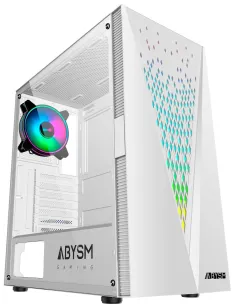 Abysm Gaming Danube Kolpa ARGB Torre Cristal Templado Blanco