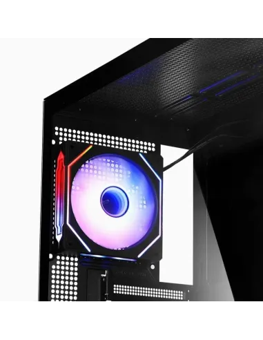 Abysm Gaming Danube Sava H400 Full Tower Doble Cristal Templado USB-C Negra