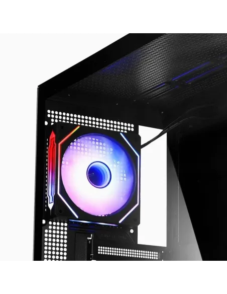 Abysm Gaming Danube Sava H400 Full Tower Doble Cristal Templado USB-C Negra