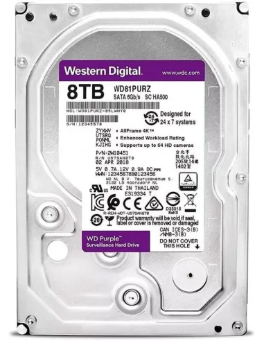 Western Digital Purple Surveillance 8TB 3.5" SATA 3