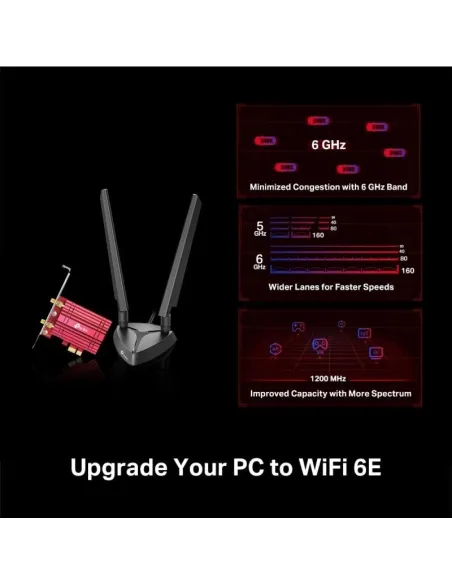 TP-Link Archer TXE75E Adaptador PCIe AXE5400 WiFi 6E Bluetooth 5.2